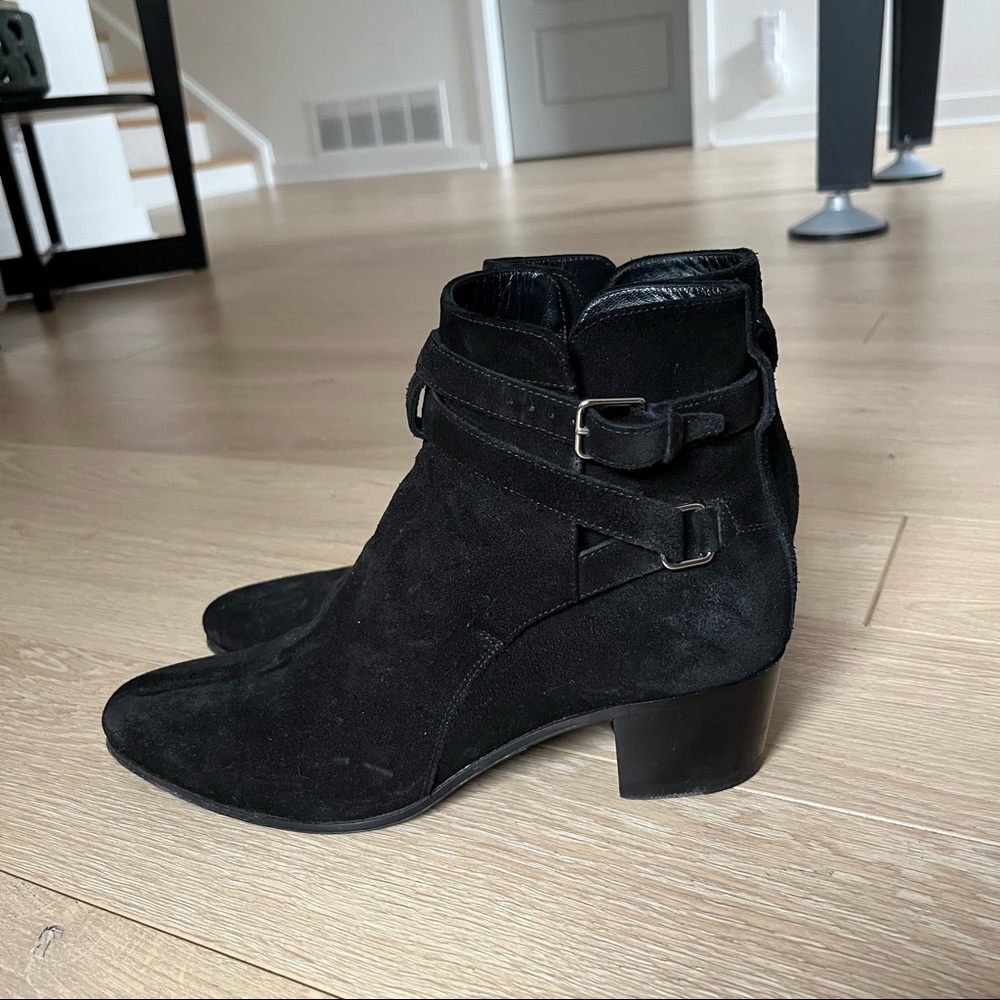 Saint Laurent suede boots